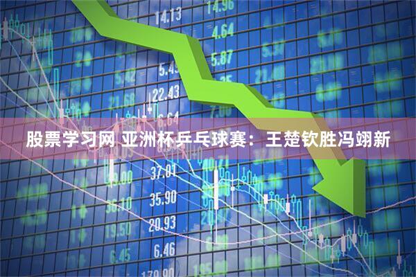 股票学习网 亚洲杯乒乓球赛：王楚钦胜冯翊新